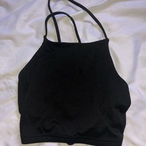 backless crop top
